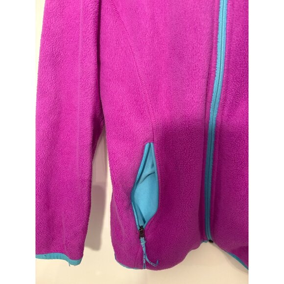 L.L.Bean GIRLS Fleece Jacket With Hood‎ & Zip Pockets Girls Size 18 Juniors - Picture 4 of 10